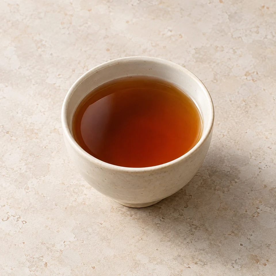 Hojicha tea infusion — ai-generated illustration