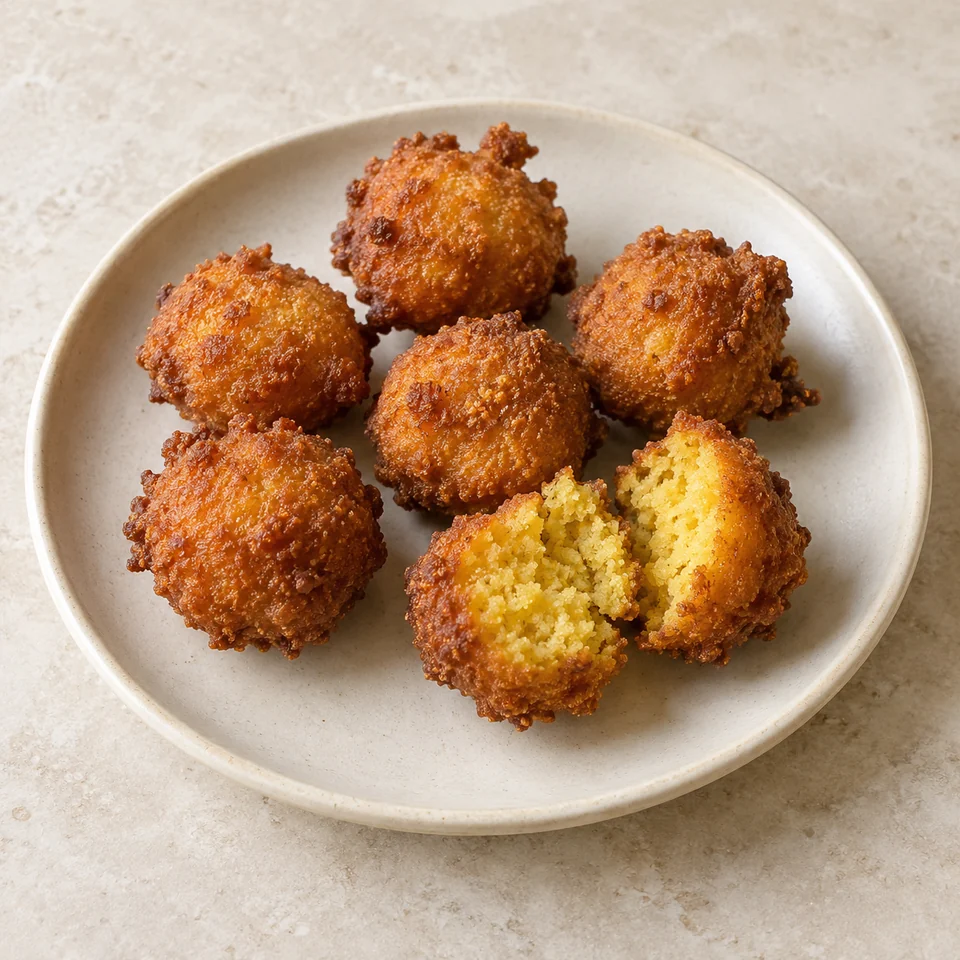 Homemade hush puppies — ai-generated illustration