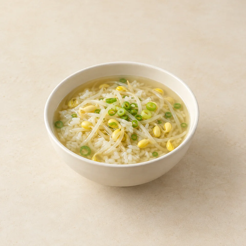 Soybean sprout gukbap soup rice — ai-generated illustration