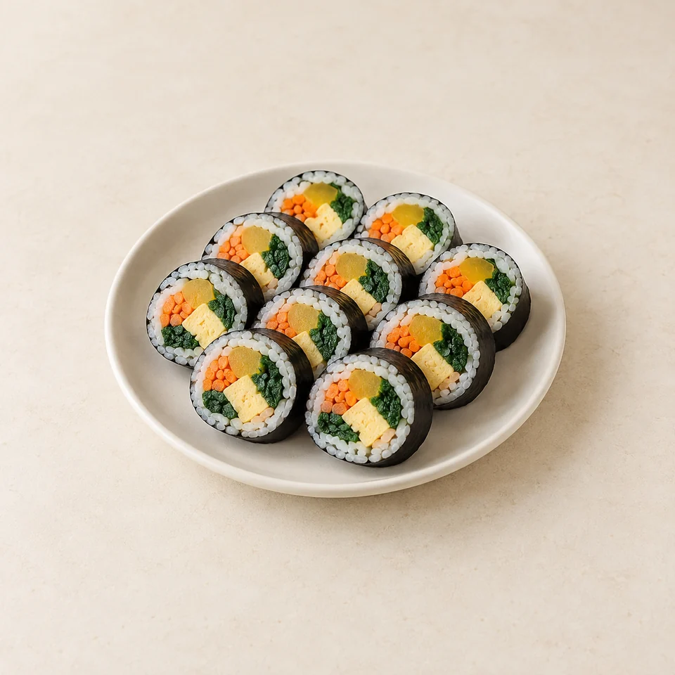 Gimbap rice rolls — ai-generated illustration