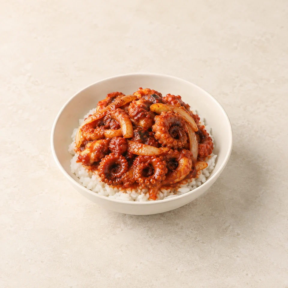 Octopus rice bowl — ai-generated illustration