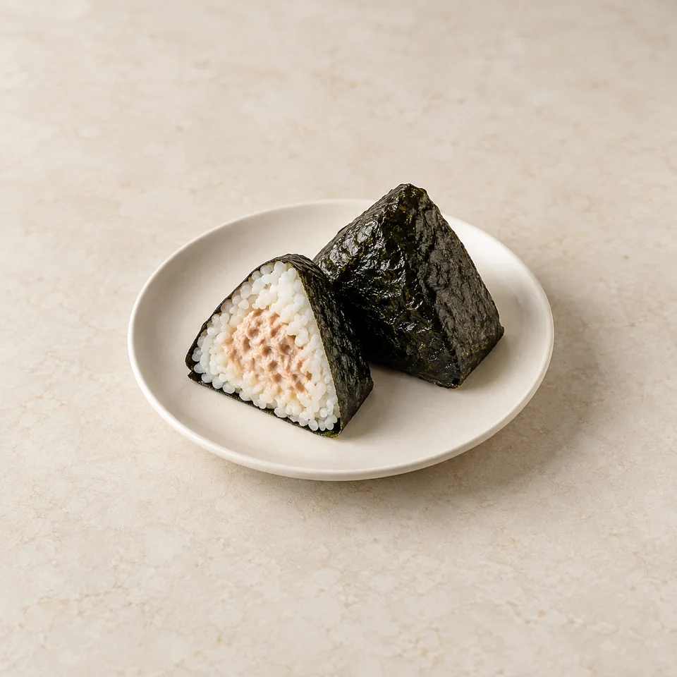 Tuna mayonnaise triangle gimbap — ai-generated illustration