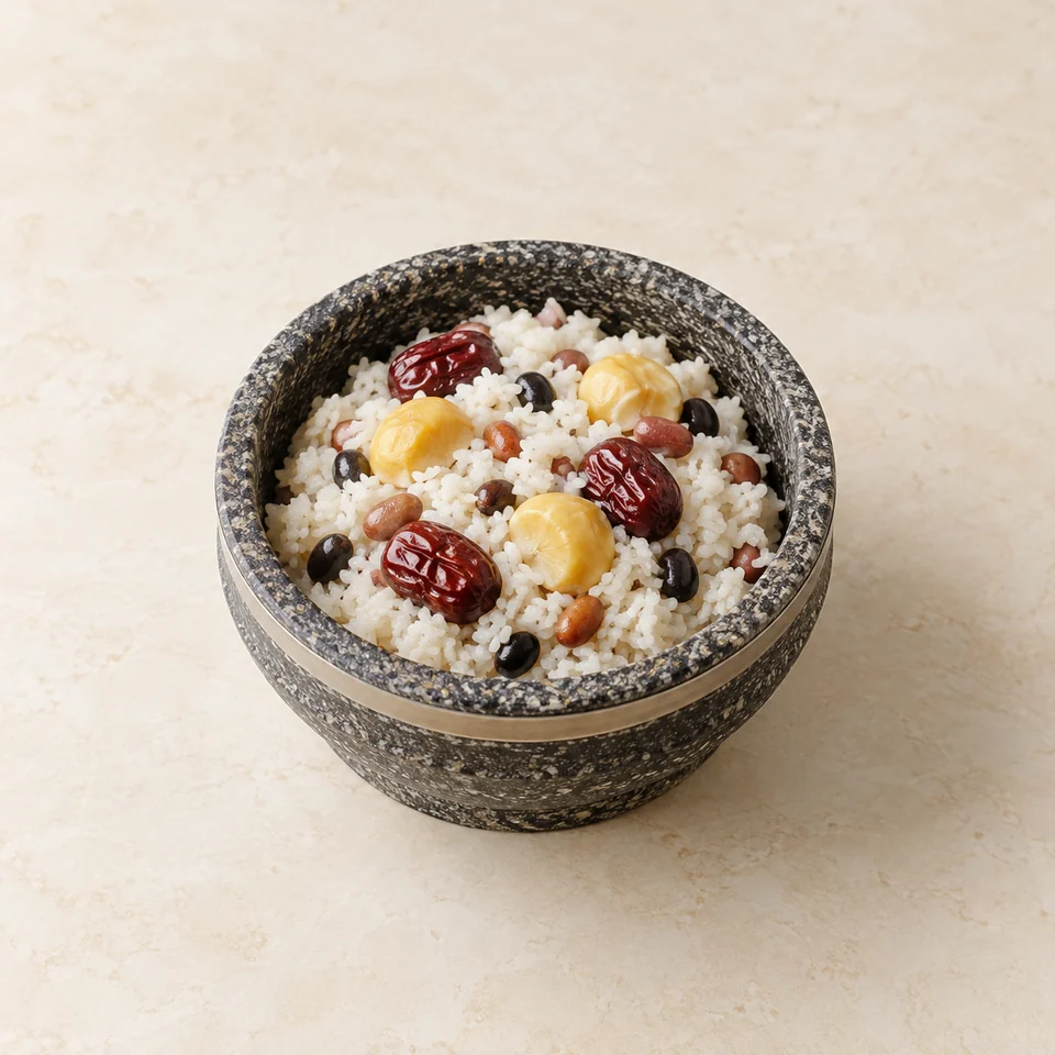 Nutritious stone pot rice — ai-generated illustration