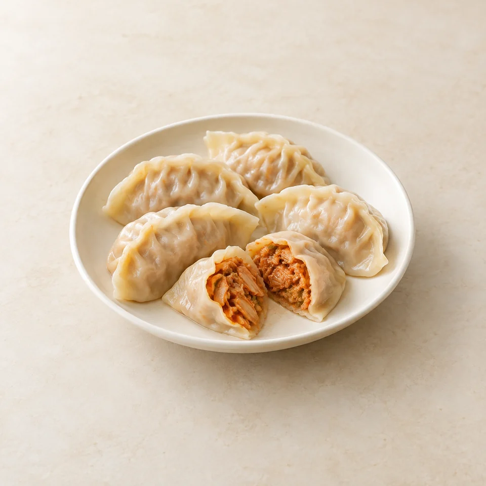 Kimchi mandu dumplings — ai-generated illustration
