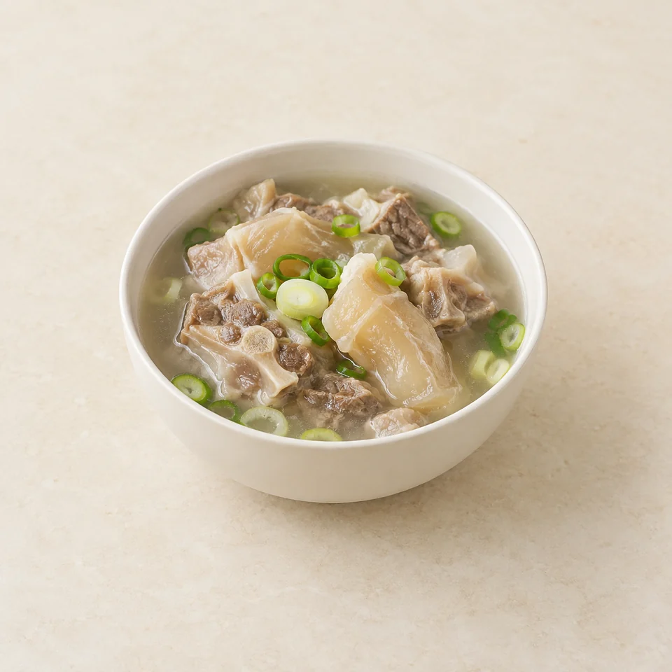 Doganitang beef knee soup — ai-generated illustration