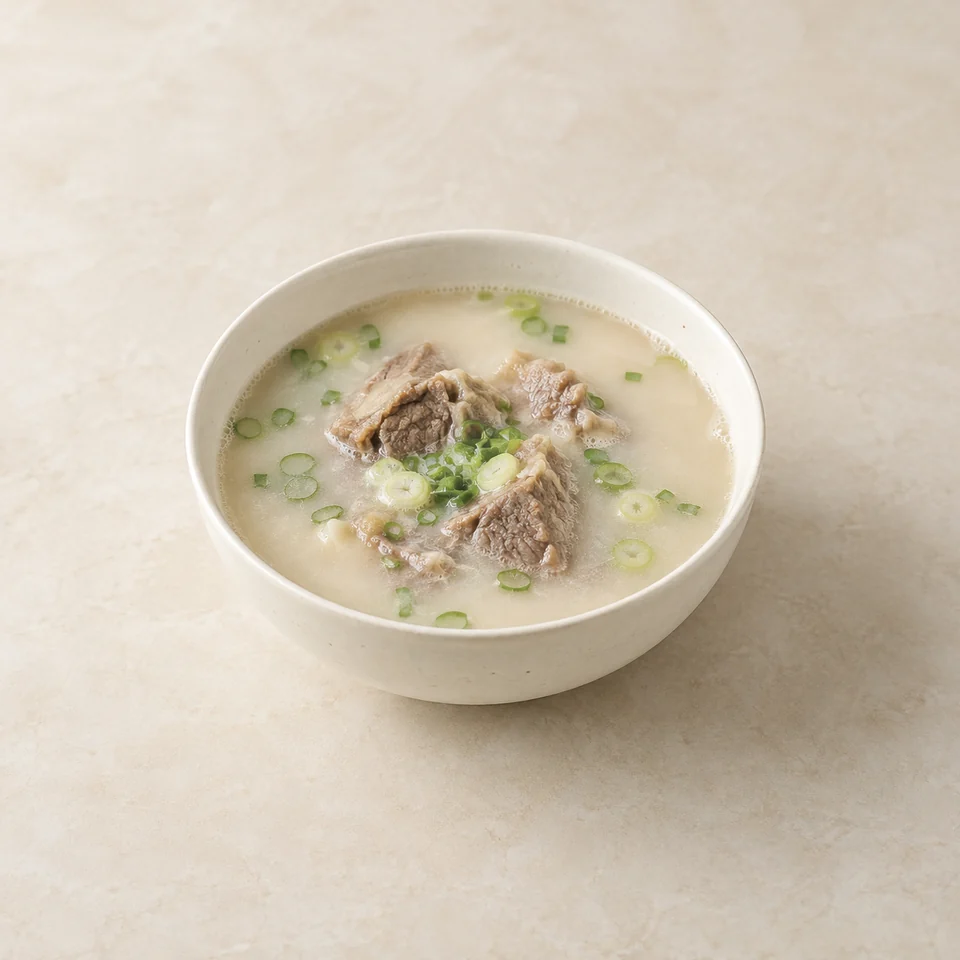 Sagolguk beef bone soup — ai-generated illustration