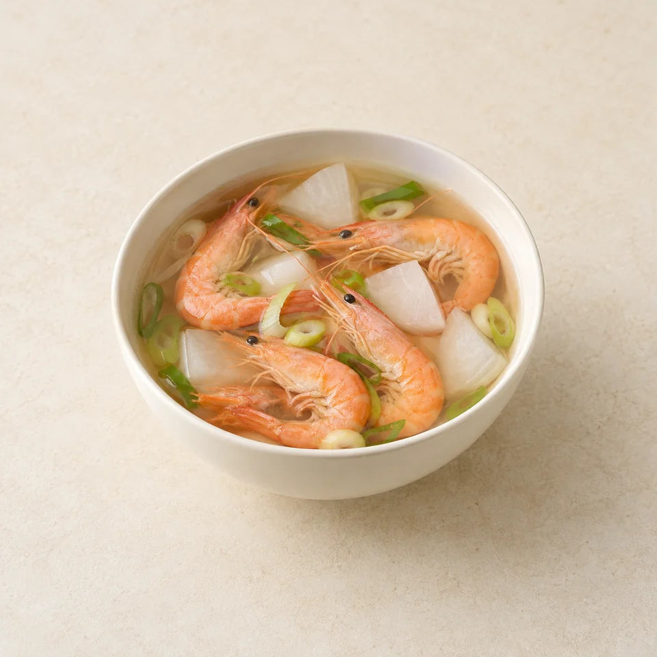 Shrimp soup — ai-generated illustration