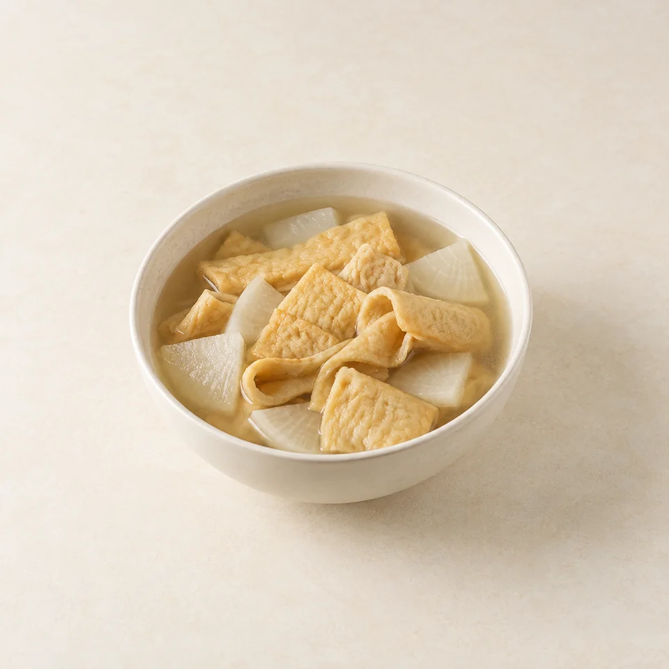 Eomuk fish cake soup — ai-generated illustration