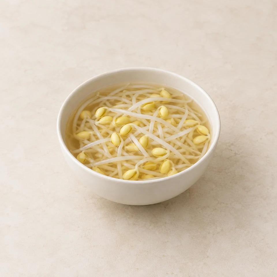 Soybean sprout soup — ai-generated illustration