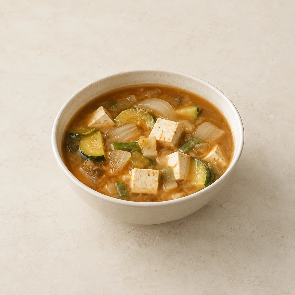 Doenjang jjigae soybean paste stew — ai-generated illustration