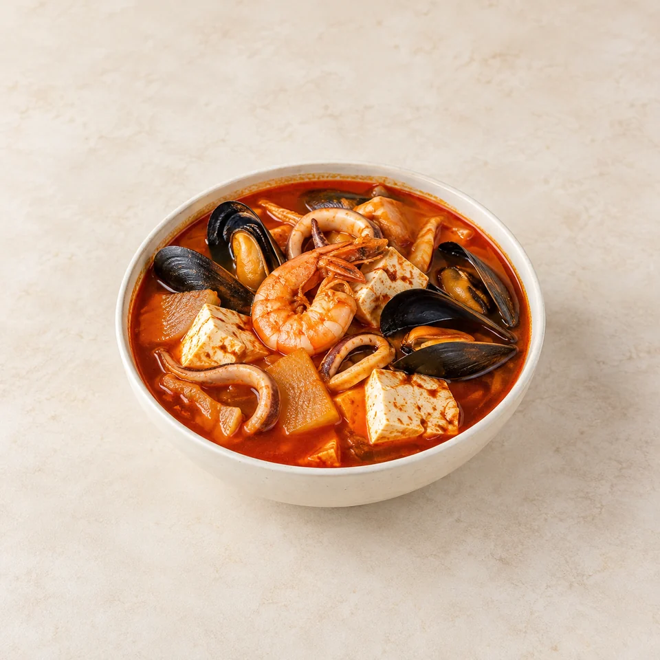Spicy seafood stew — ai-generated illustration