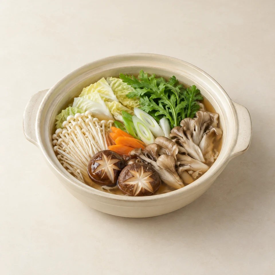 Mushroom jeongol hot pot — ai-generated illustration