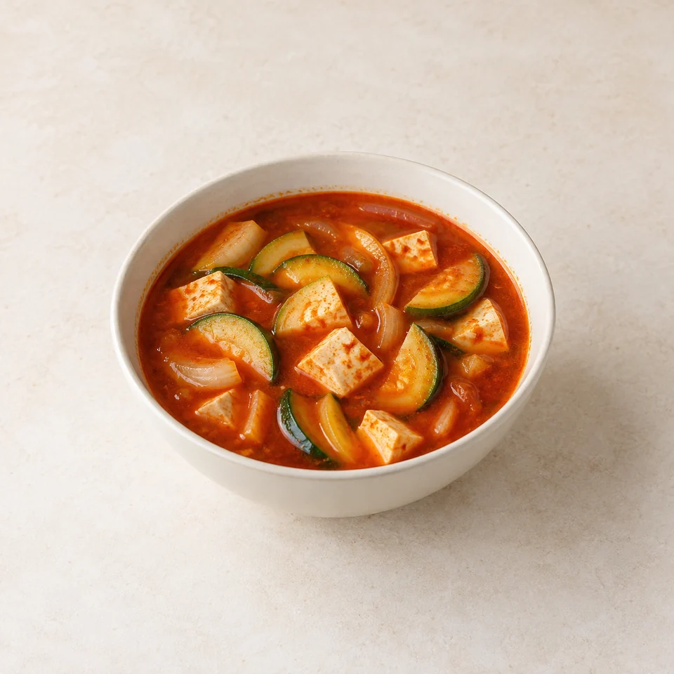 Gochujang zucchini stew — ai-generated illustration