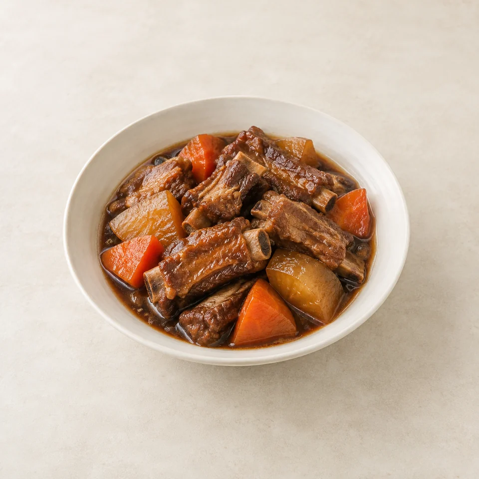 Braised pork ribs — ai-generated illustration