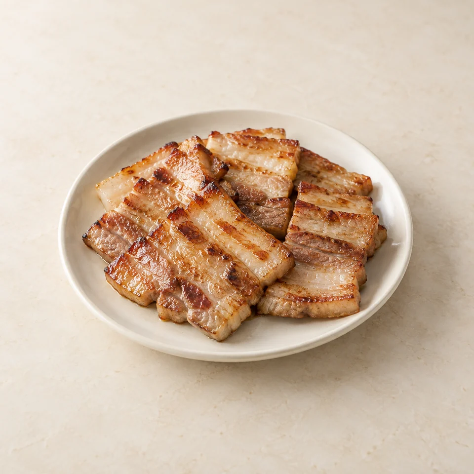 Samgyeopsal grilled pork belly — ai-generated illustration