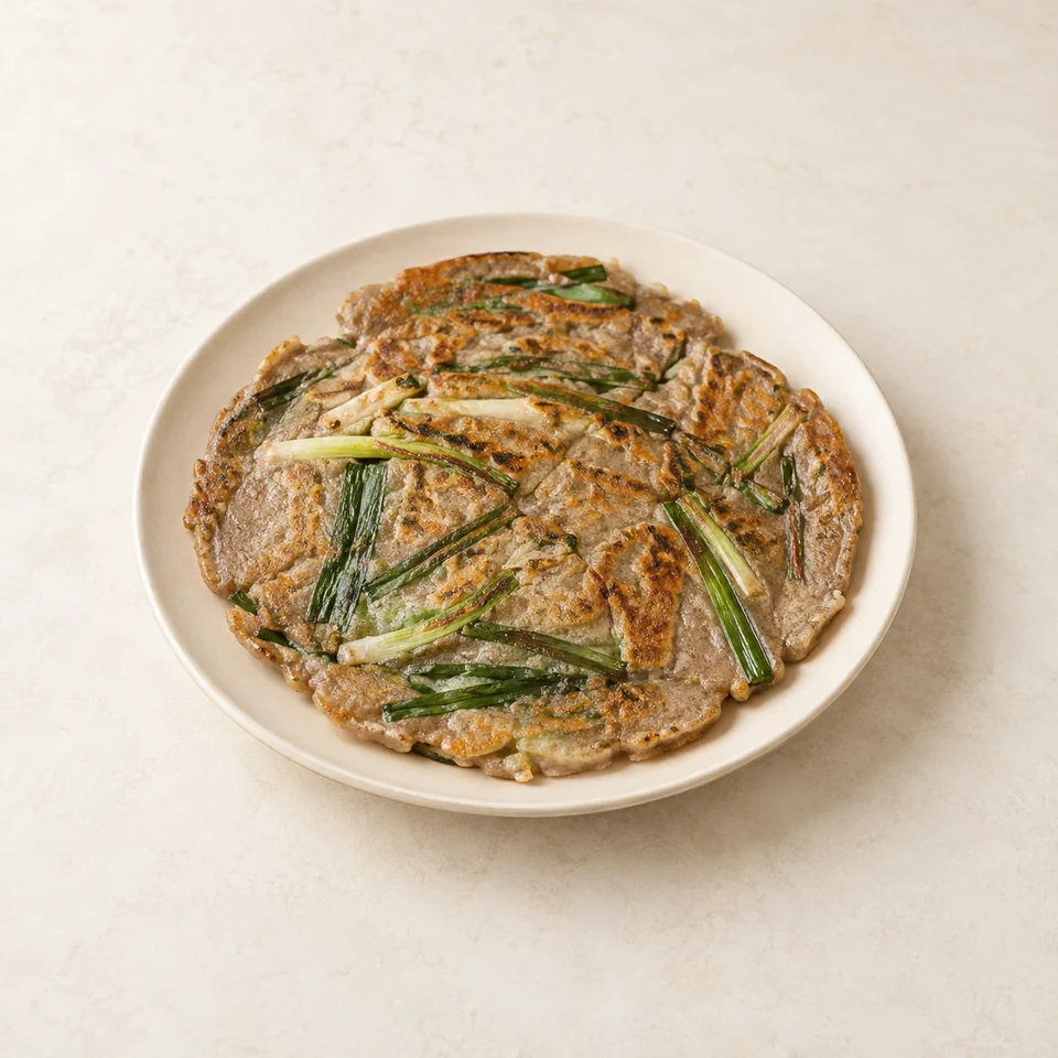 Buckwheat jeon pancakes — ai-generated illustration