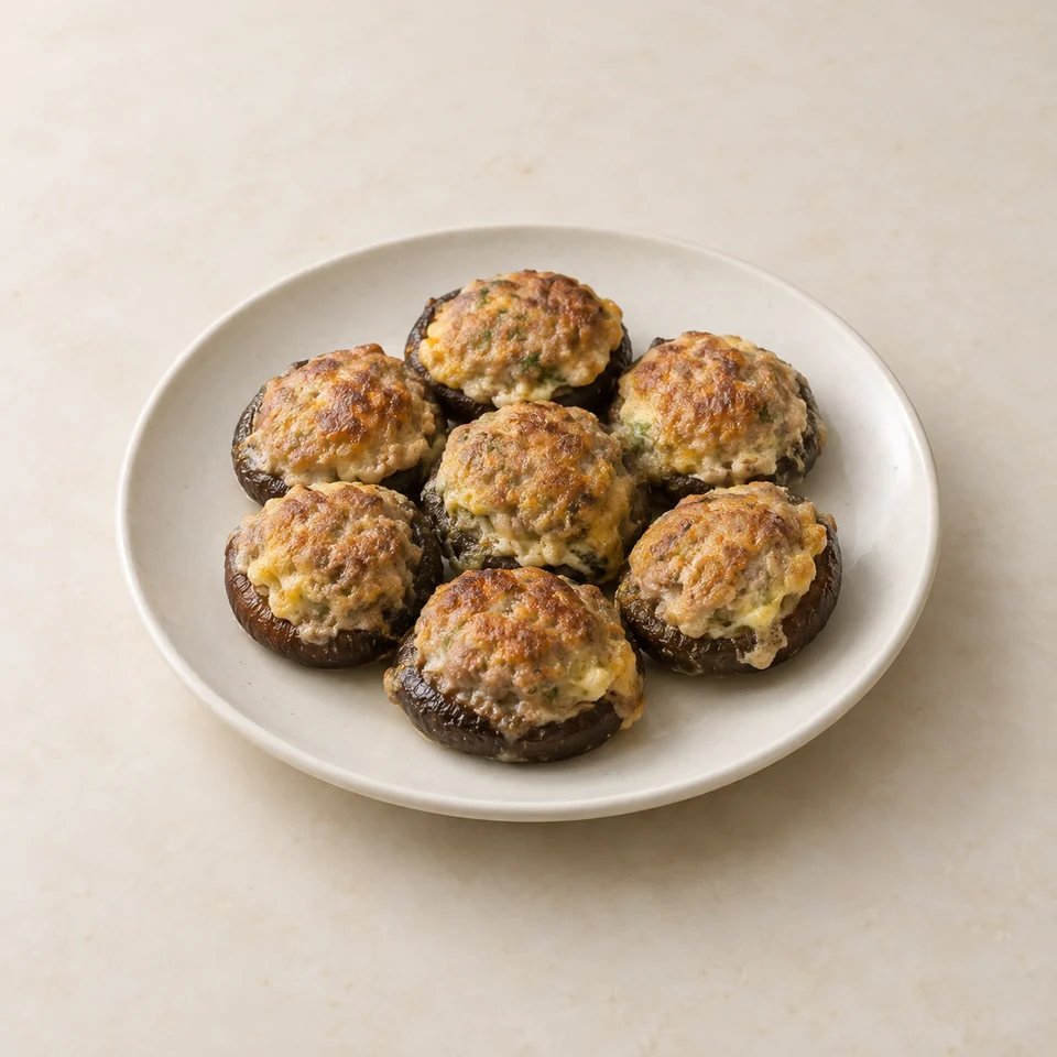 Shiitake jeon pancakes — ai-generated illustration