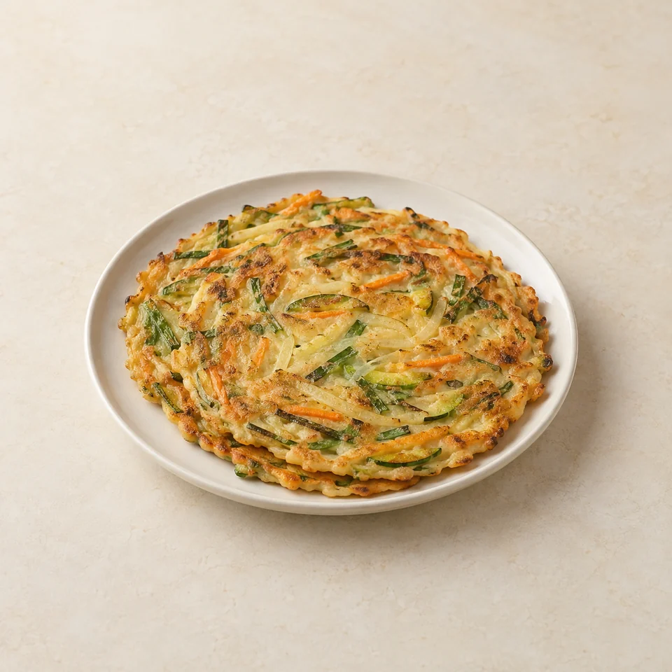 Vegetable jeon pancakes — ai-generated illustration