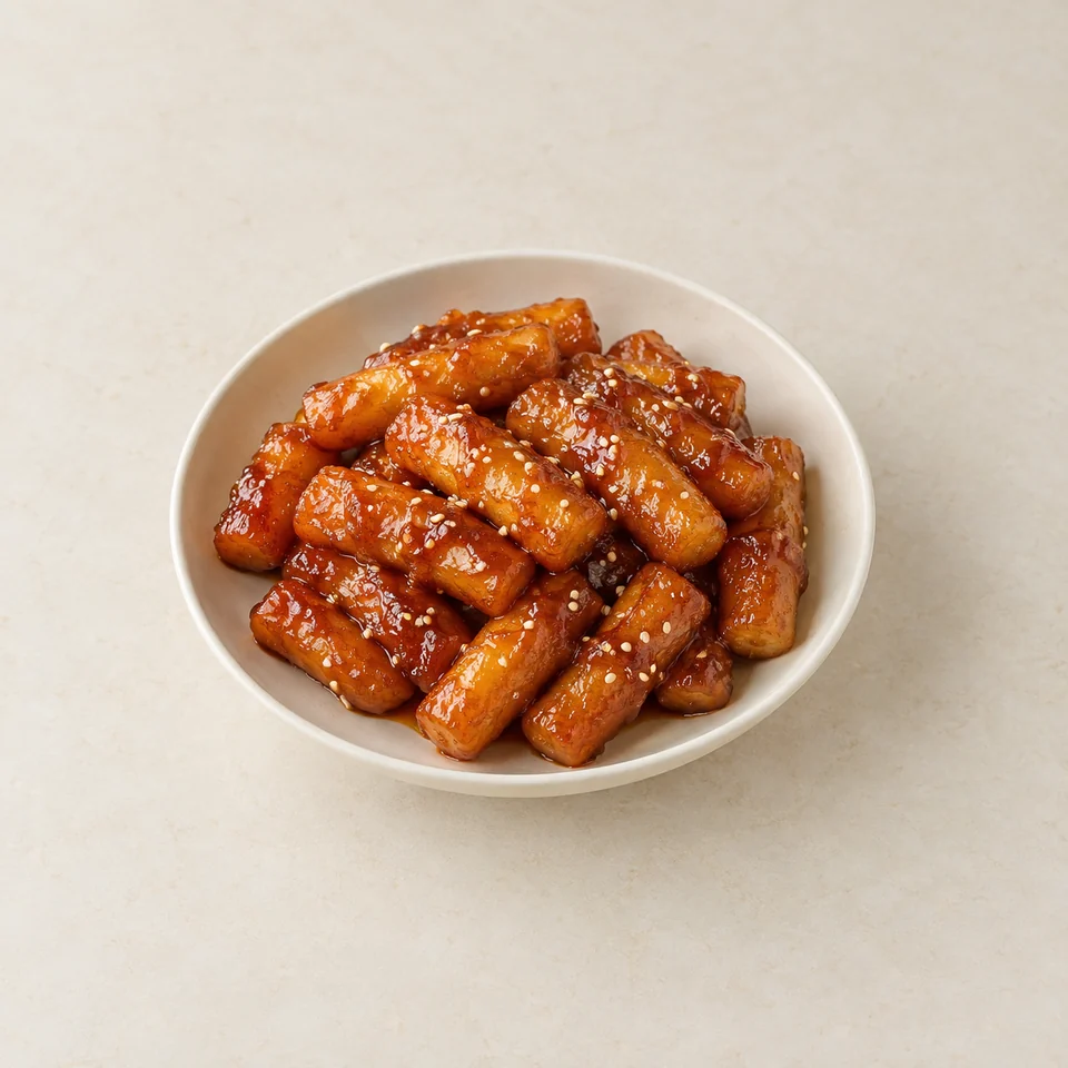 Tteok-gangjeong sweet fried rice cakes — ai-generated illustration