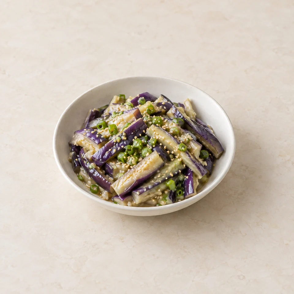 Seasoned eggplant namul — ai-generated illustration