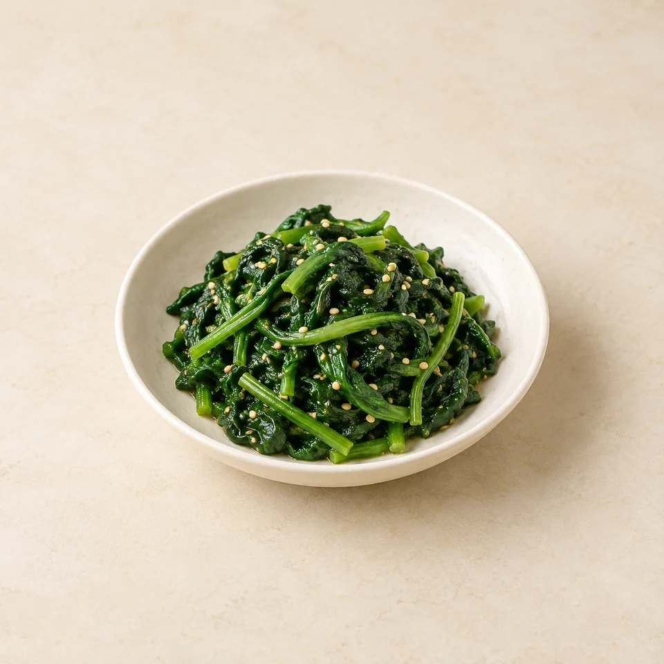 Seasoned spinach namul — ai-generated illustration