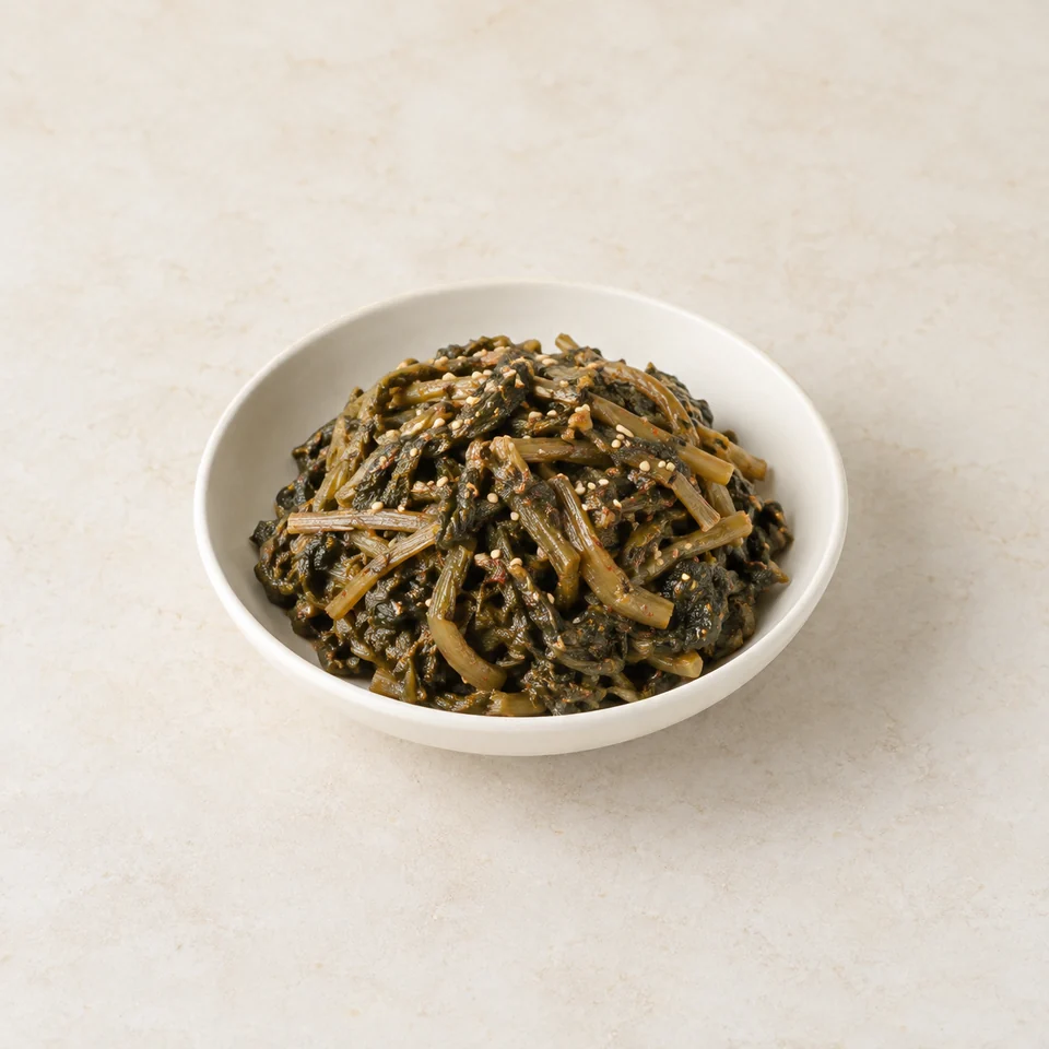 Seasoned dried radish greens — ai-generated illustration