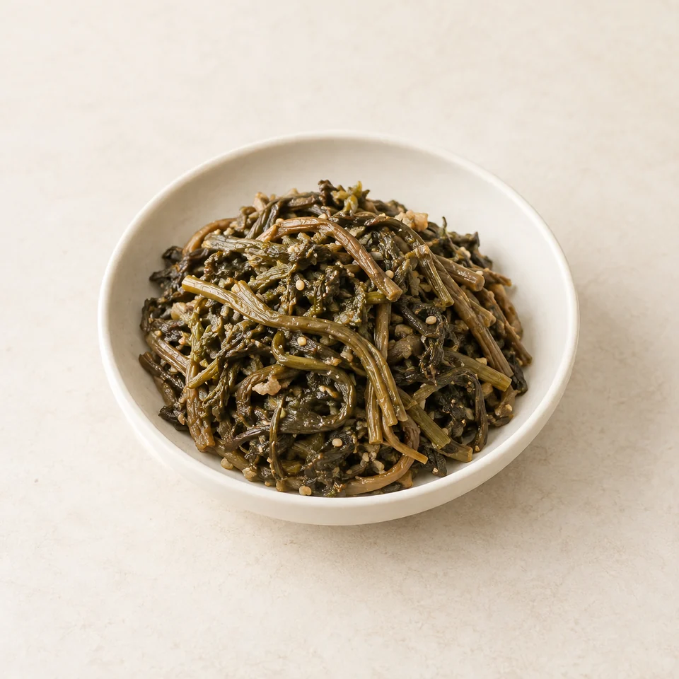Seasoned dried aster greens — ai-generated illustration