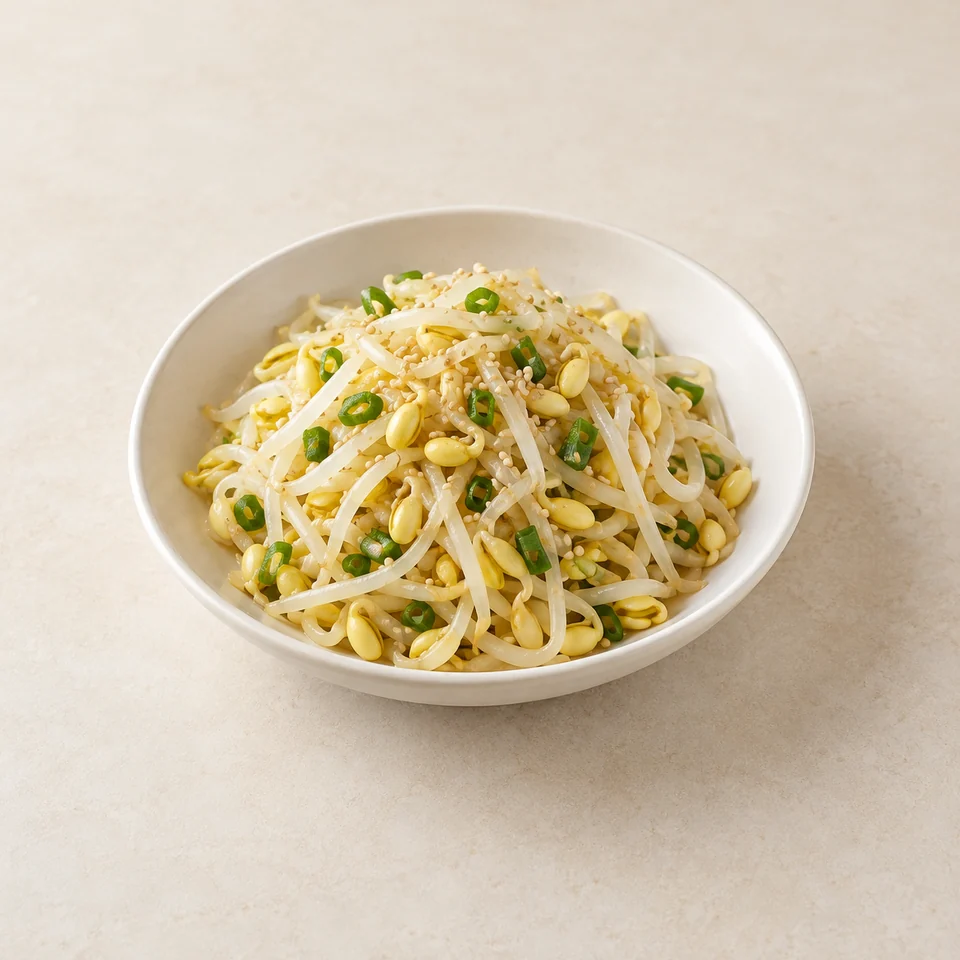 Seasoned soybean sprouts — ai-generated illustration