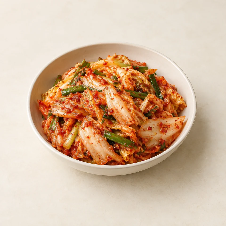 Fresh napa cabbage geotjeori — ai-generated illustration