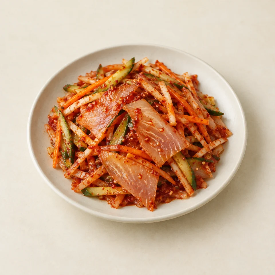 Spicy skate salad — ai-generated illustration
