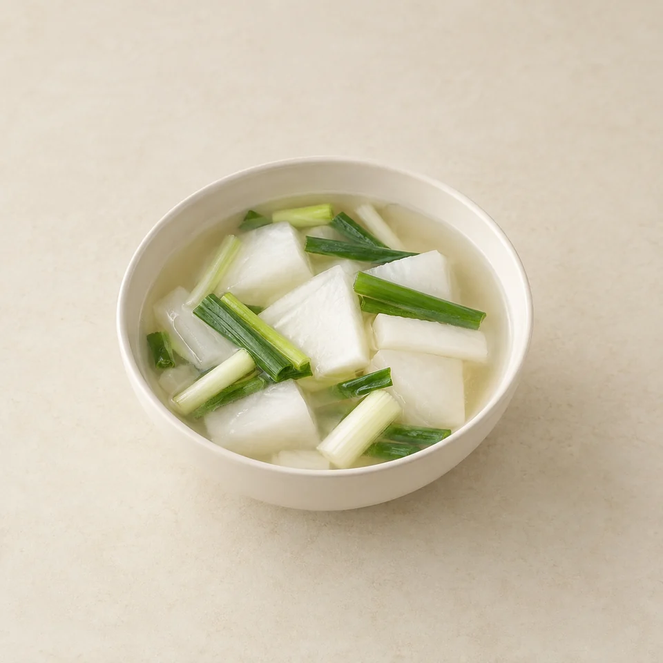 Dongchimi radish water kimchi — ai-generated illustration