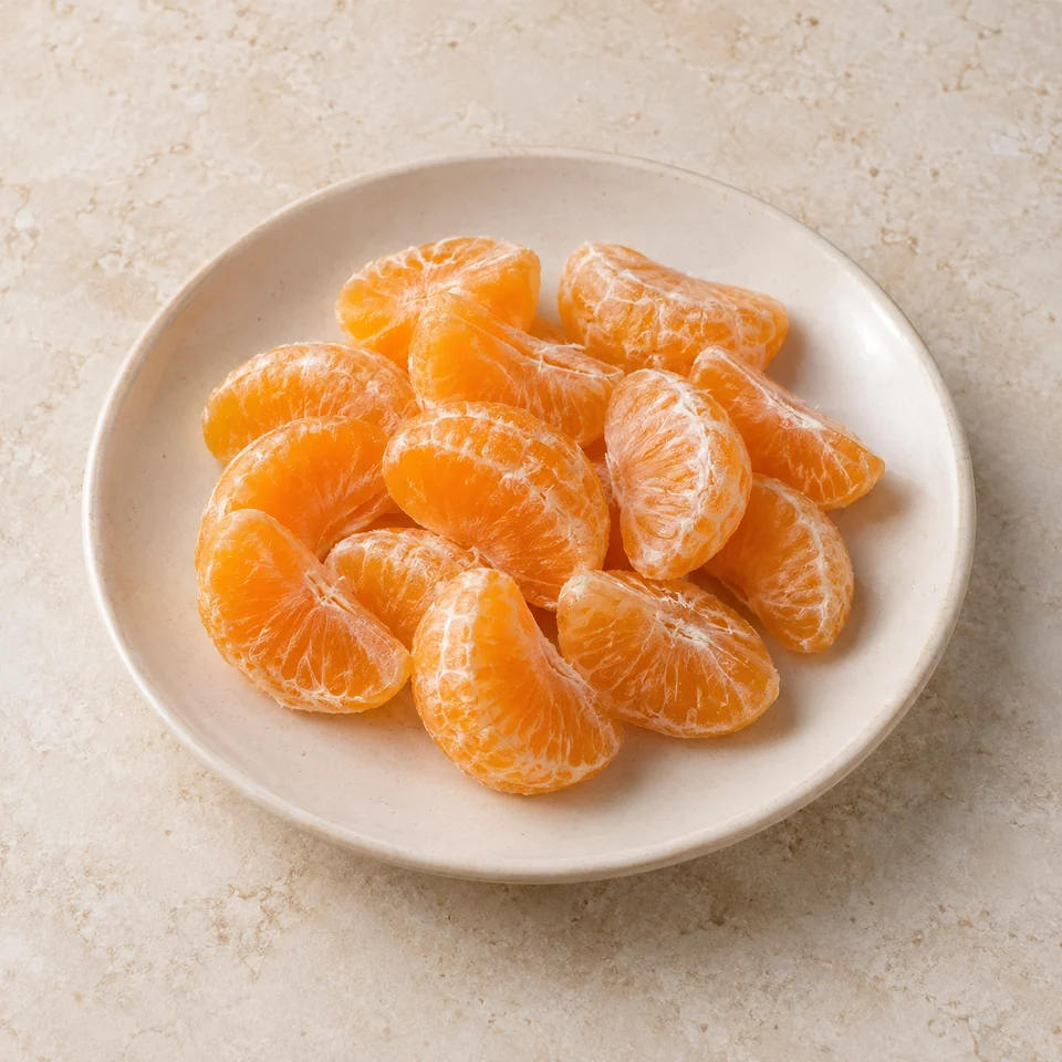 Citrus fruit, soft/easy peelers, flesh only — ai-generated illustration