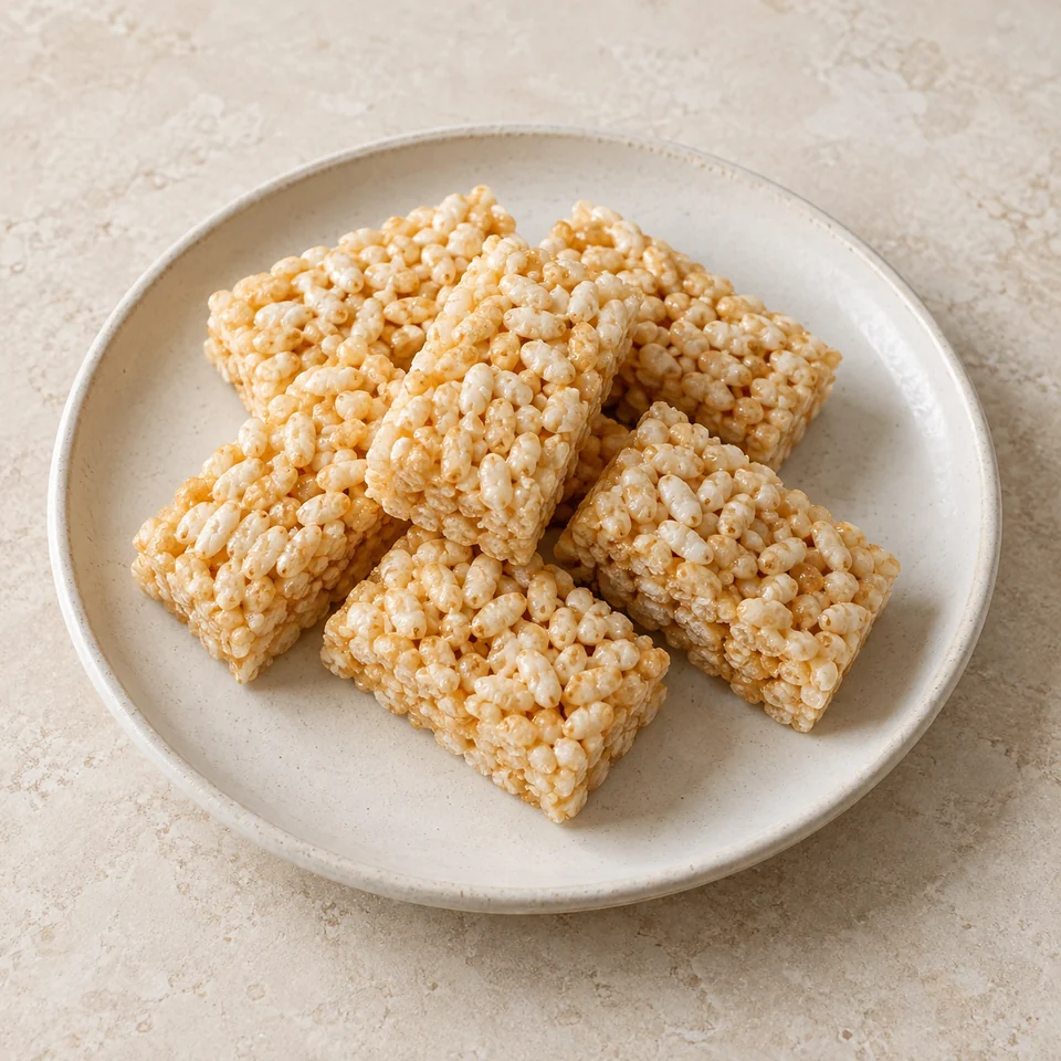 Okoshi puffed-rice sweet — ai-generated illustration