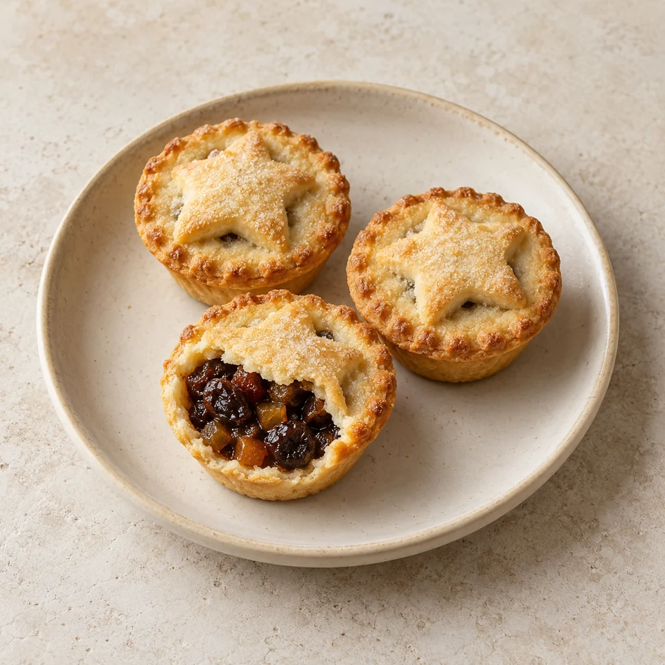 Mince pies, homemade, individual — ai-generated illustration