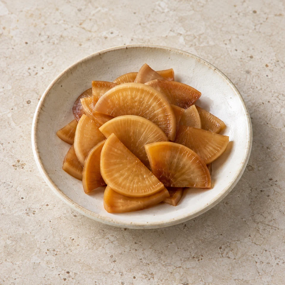Miso-pickled radish — ai-generated illustration