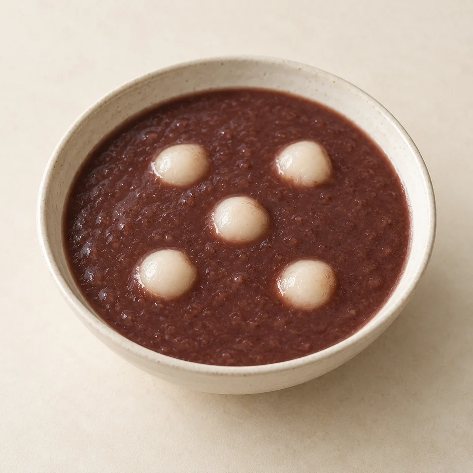 Patjuk red bean porridge — ai-generated illustration