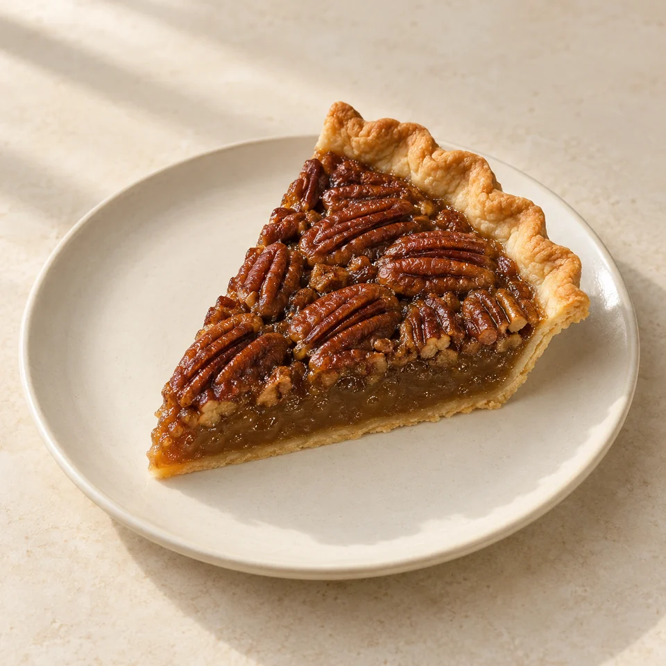 Homemade pecan pie — ai-generated illustration