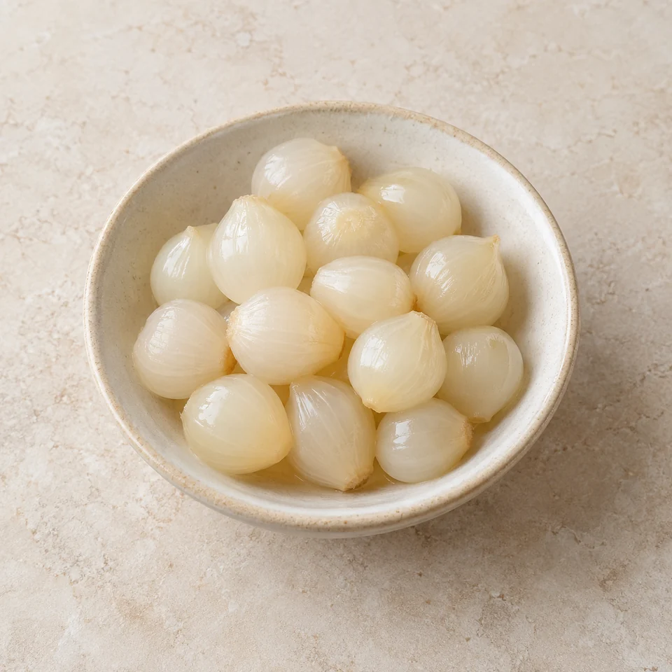 Onions, pickled, drained — ai-generated illustration
