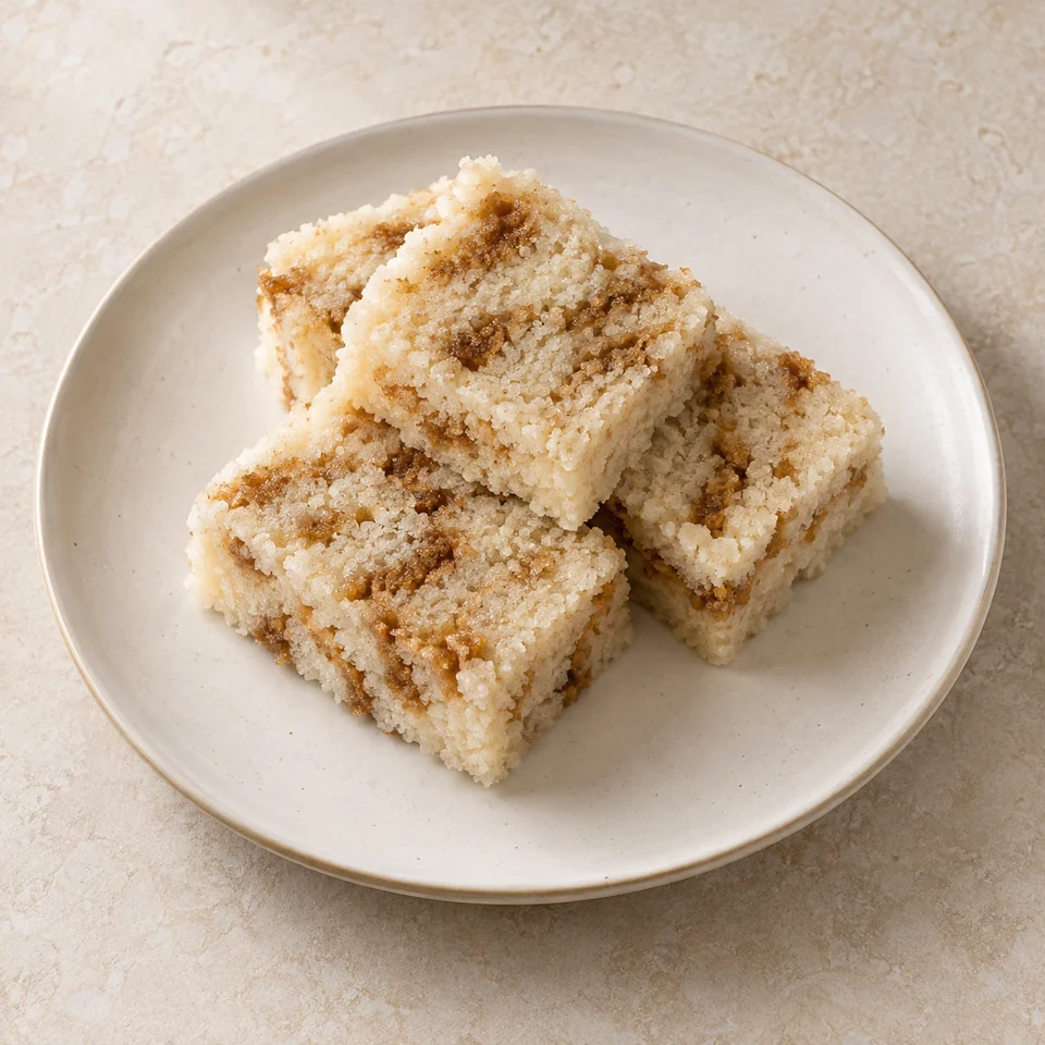 Pine Cake (Steamed Rice Cake) — ai-generated illustration