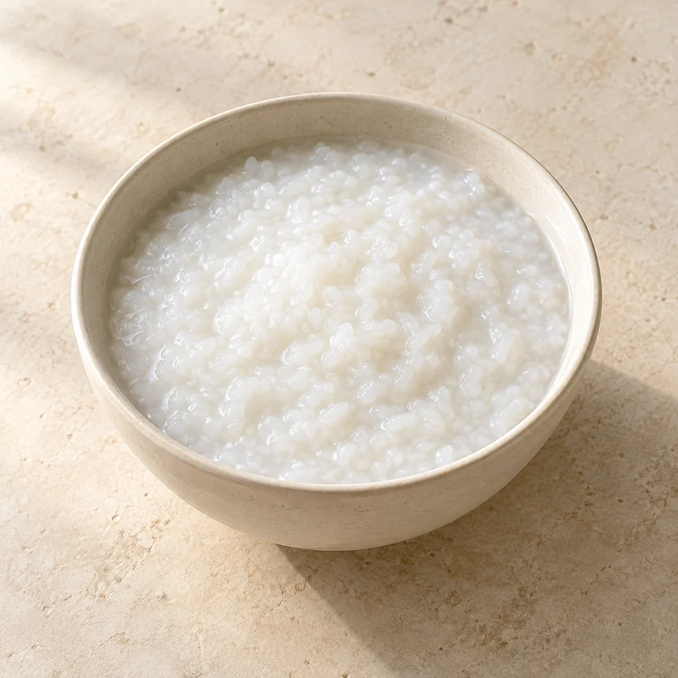 Plain Rice Porridge — ai-generated illustration