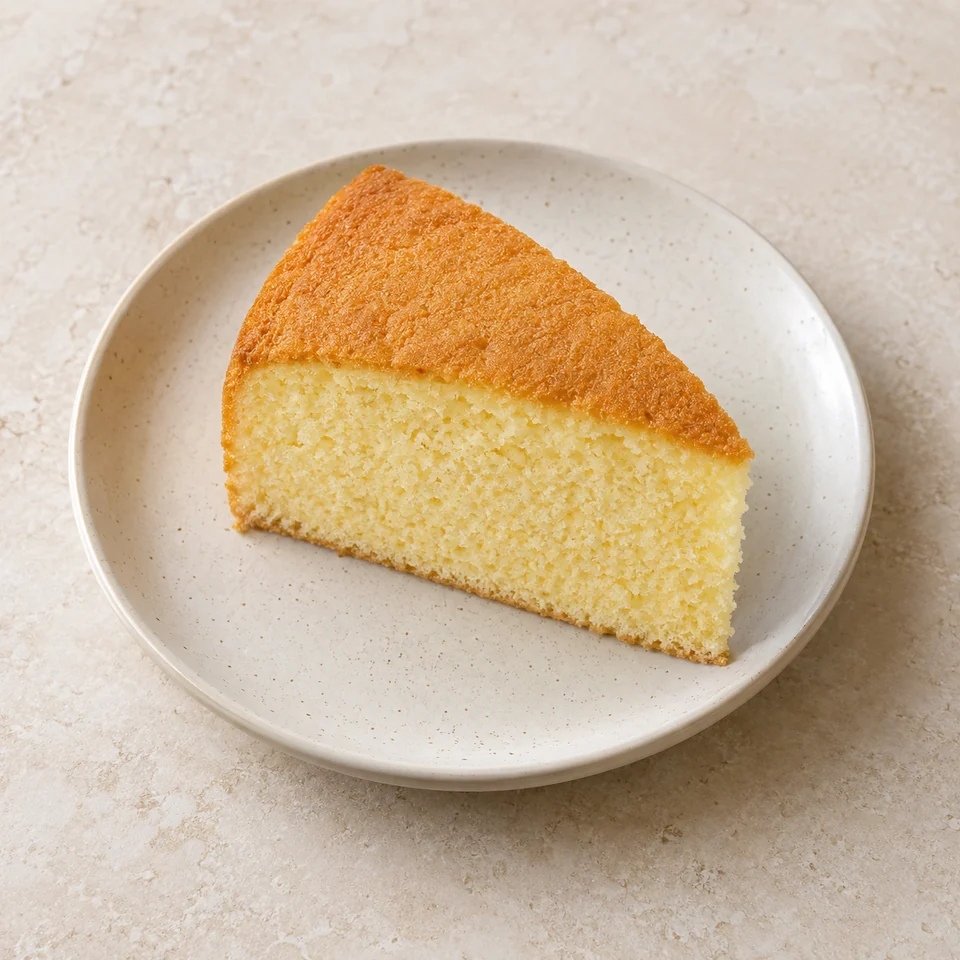 Cake, sponge, fatless, homemade — ai-generated illustration