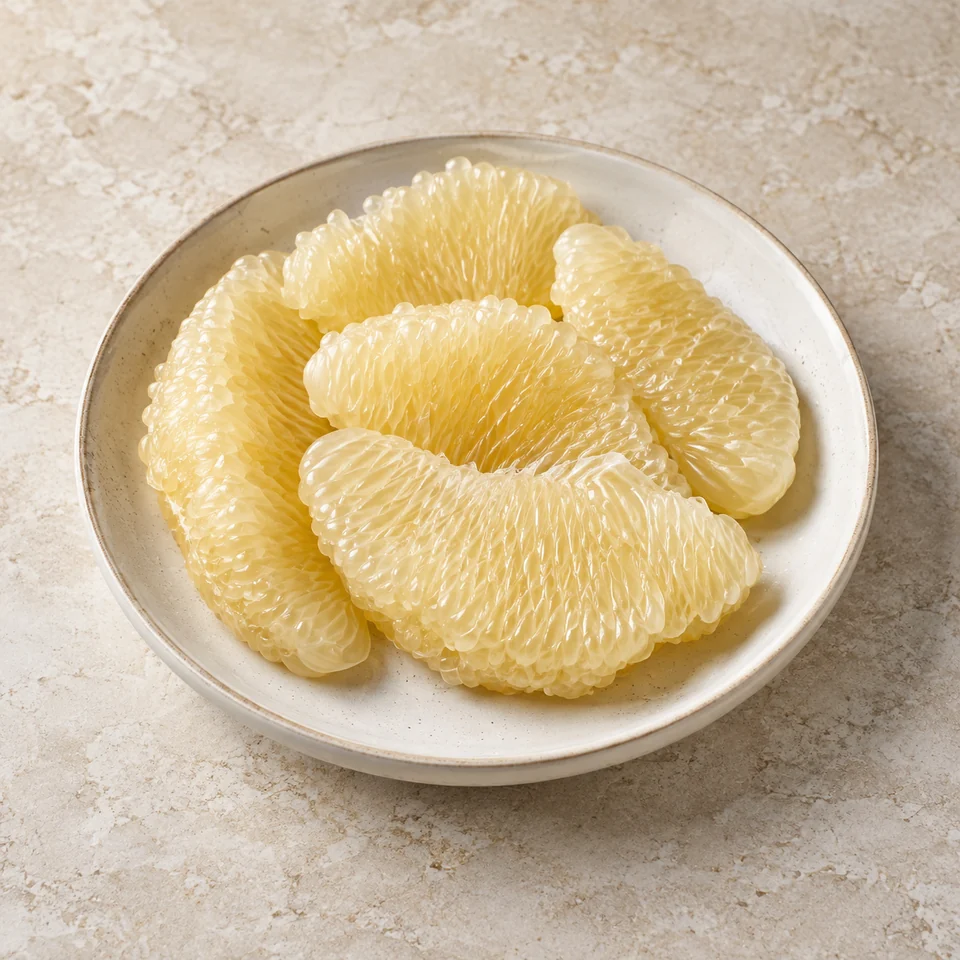 Pomelo, flesh only — ai-generated illustration