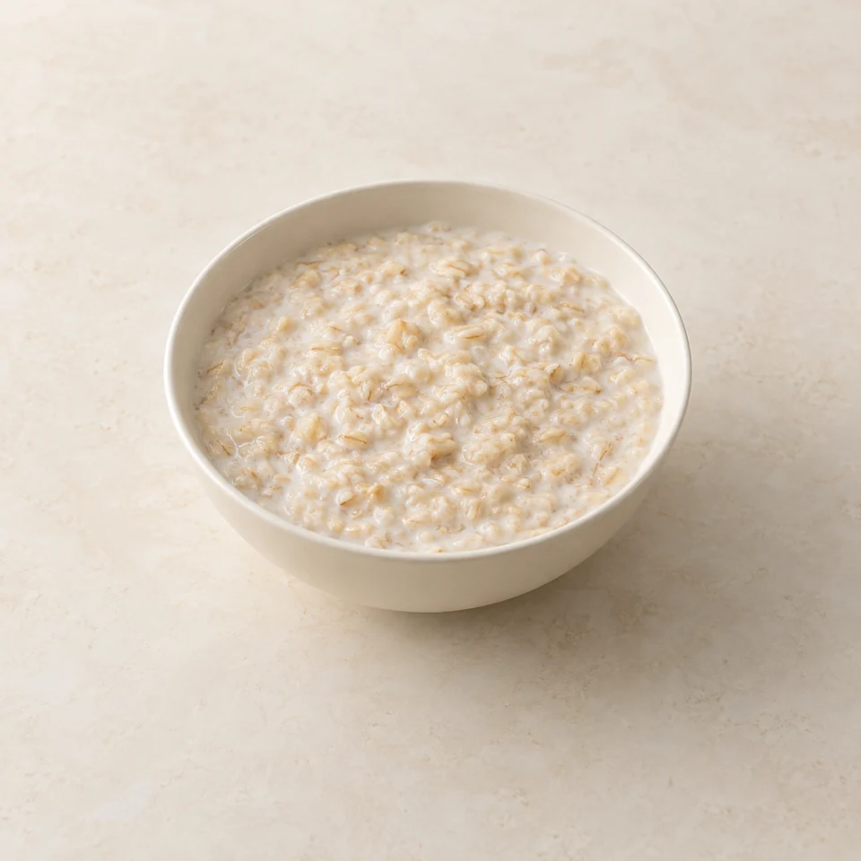 Porridge, made with milk and water — ai-generated illustration