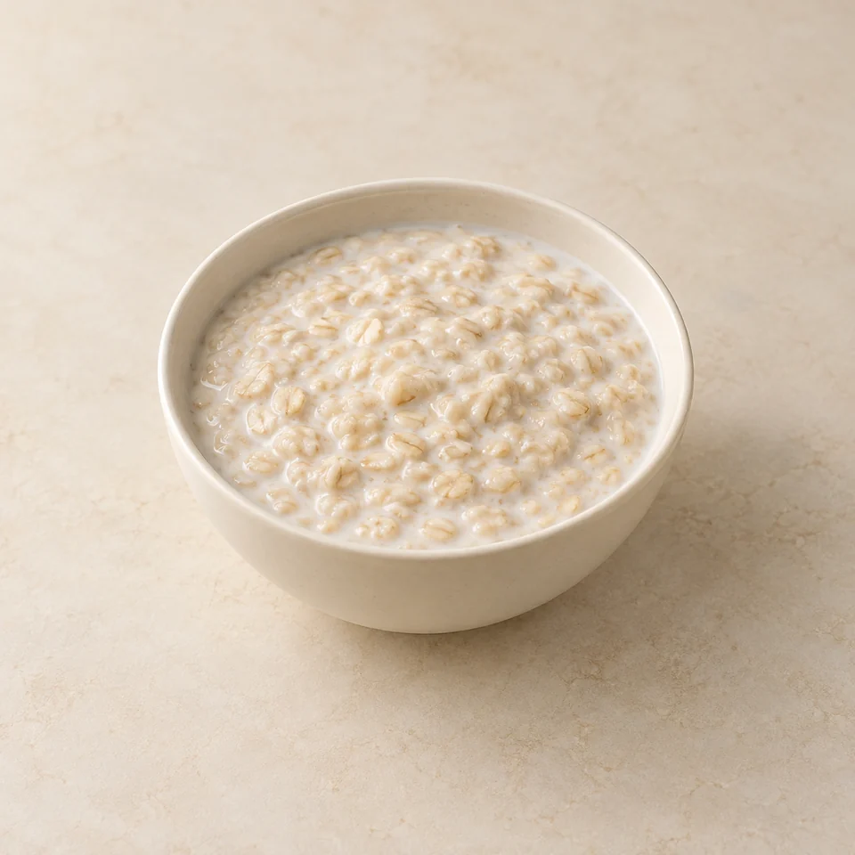 Porridge, made with whole milk — ai-generated illustration