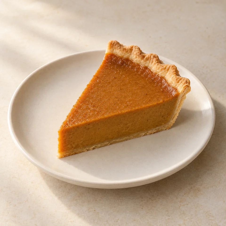 Homemade pumpkin pie — ai-generated illustration