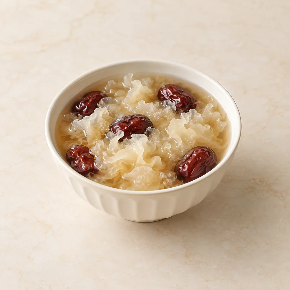 Red Date and Tremella Fungus Soup — ai-generated illustration