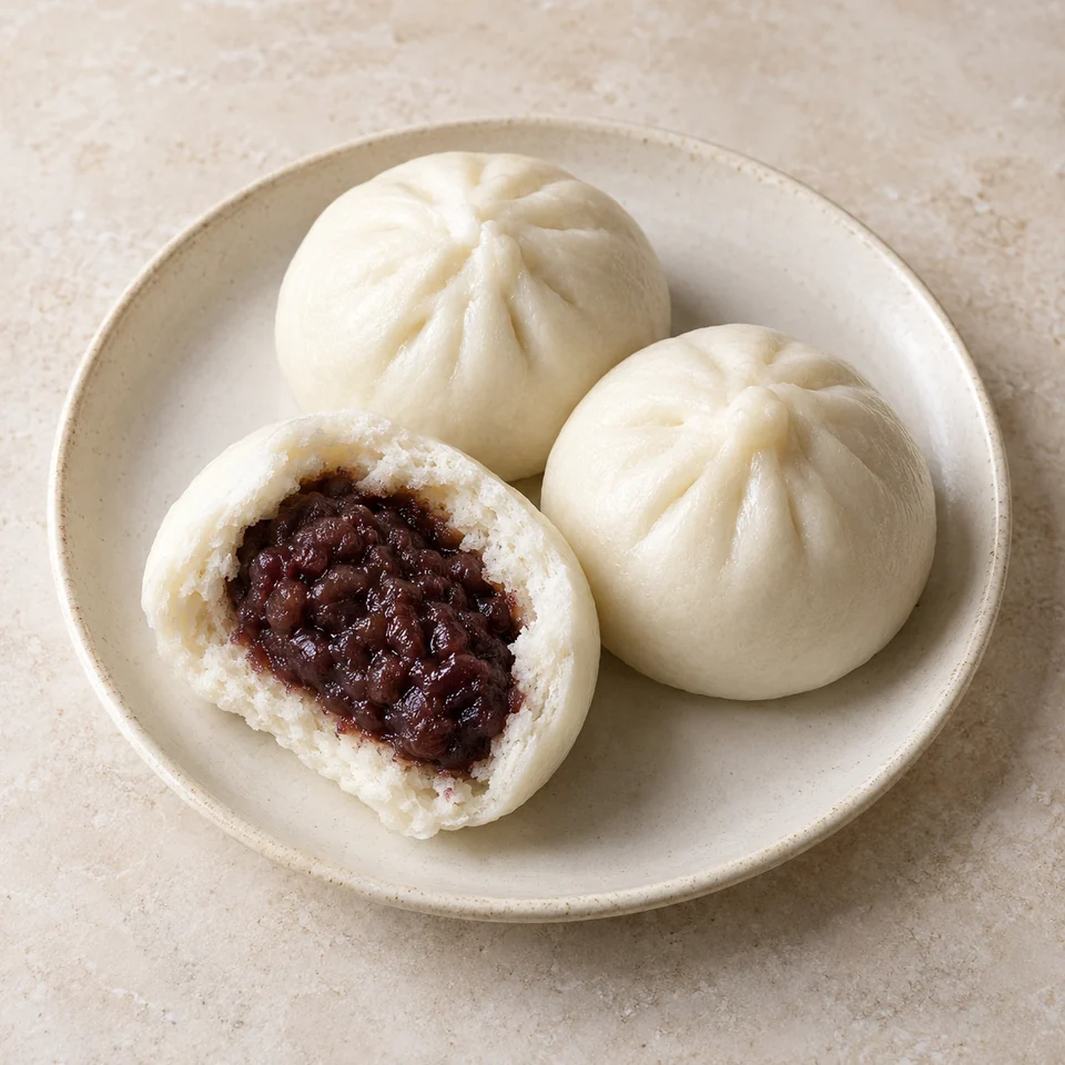 Red Bean Bun — ai-generated illustration