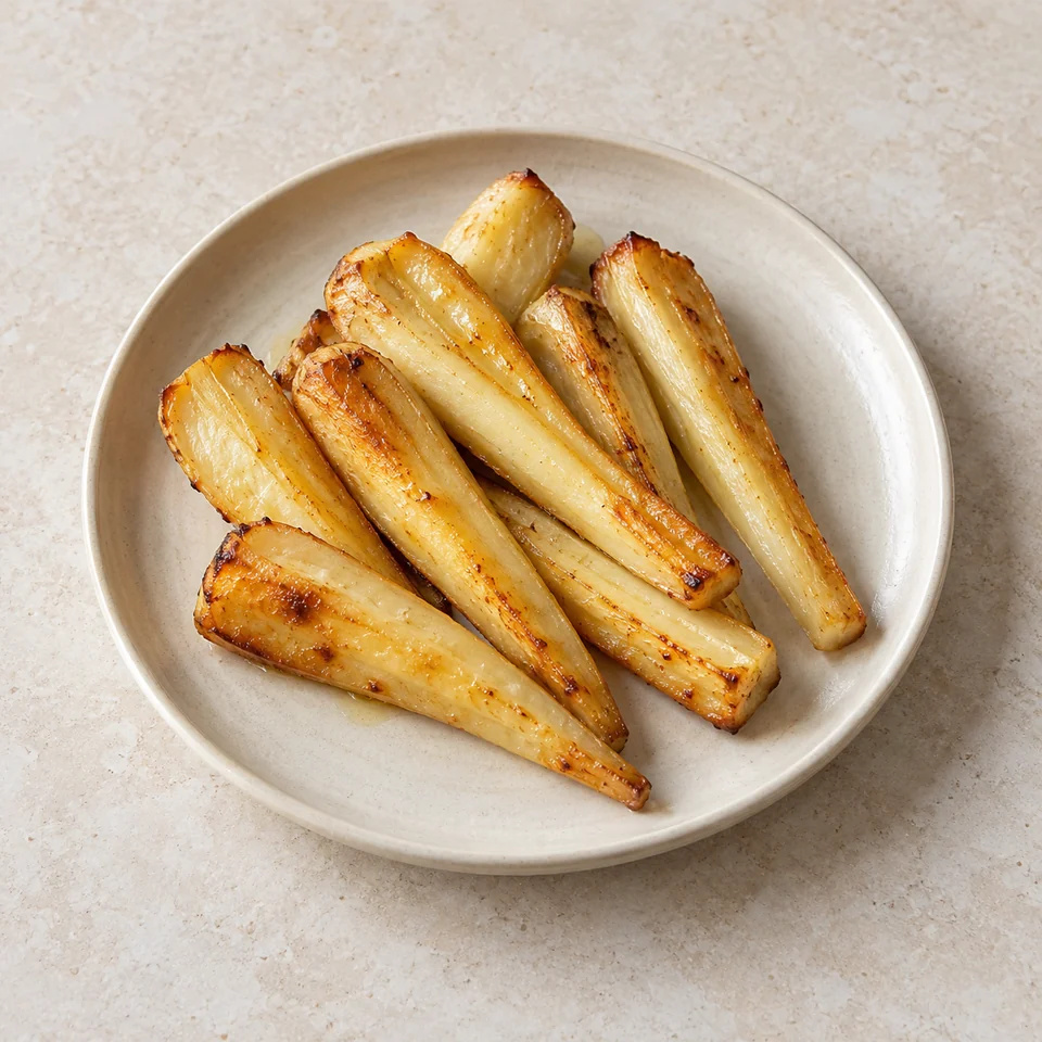 Parsnip, roasted in rapeseed oil — ai-generated illustration
