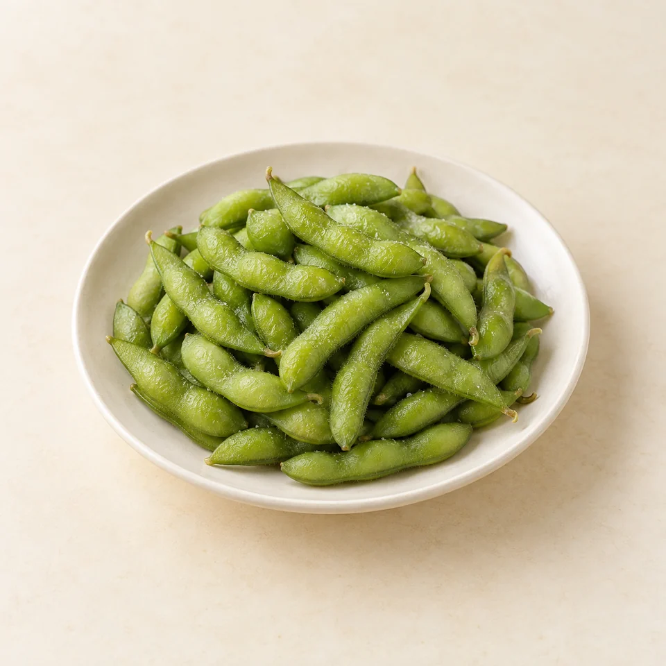 Salt-Boiled Soybeans — ai-generated illustration