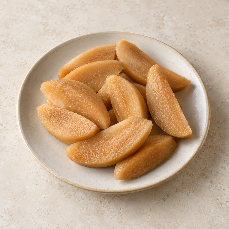 Sapodilla, flesh only — ai-generated illustration